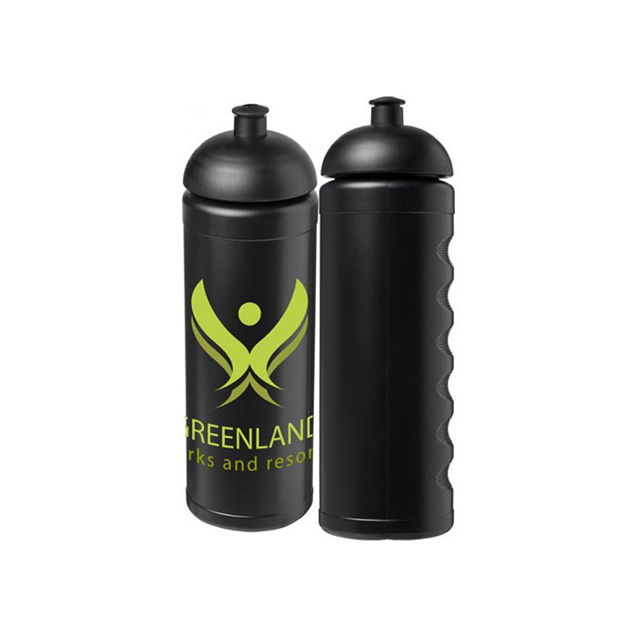 Black Baseline Plus® Grip 750ml Sports Bottles with Dome Lid
