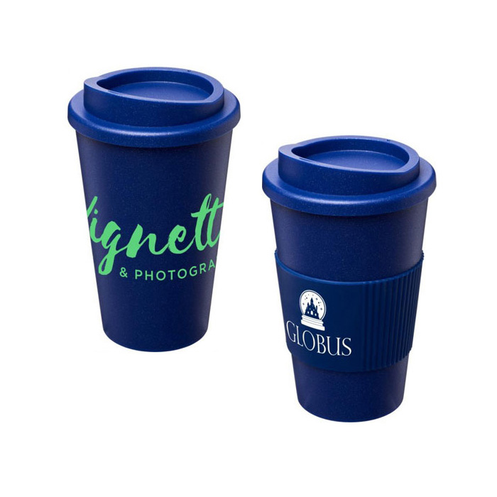 Blue Americano® Midnight 350ml Tumbler with and without a Grip
