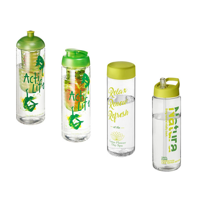 Lime Green H<sub>2</sub>O Active® Vibe 850ml Sports Bottle - Lime Green Lids/Fittings