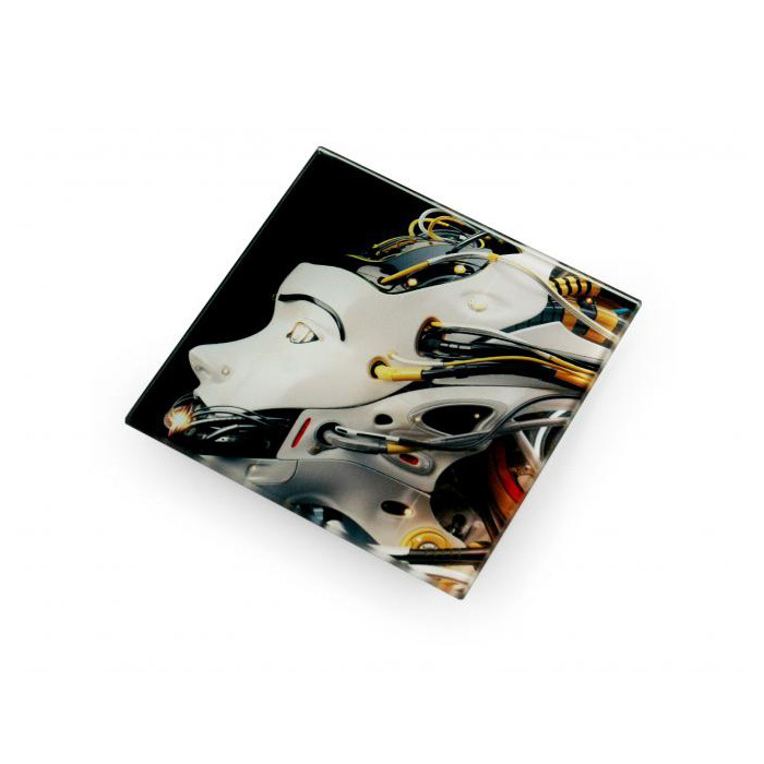 Printed shop glass coasters