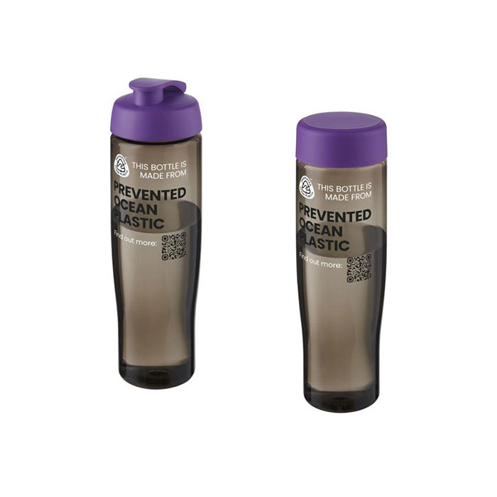 Purple H<sub>2</sub>O Active® Eco Tempo 700ml Sports Bottle