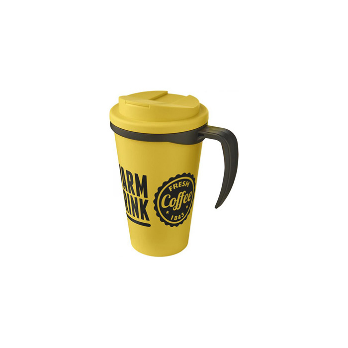 Yellow Americano® Grande 250ml Mug with Spill-Proof Lid