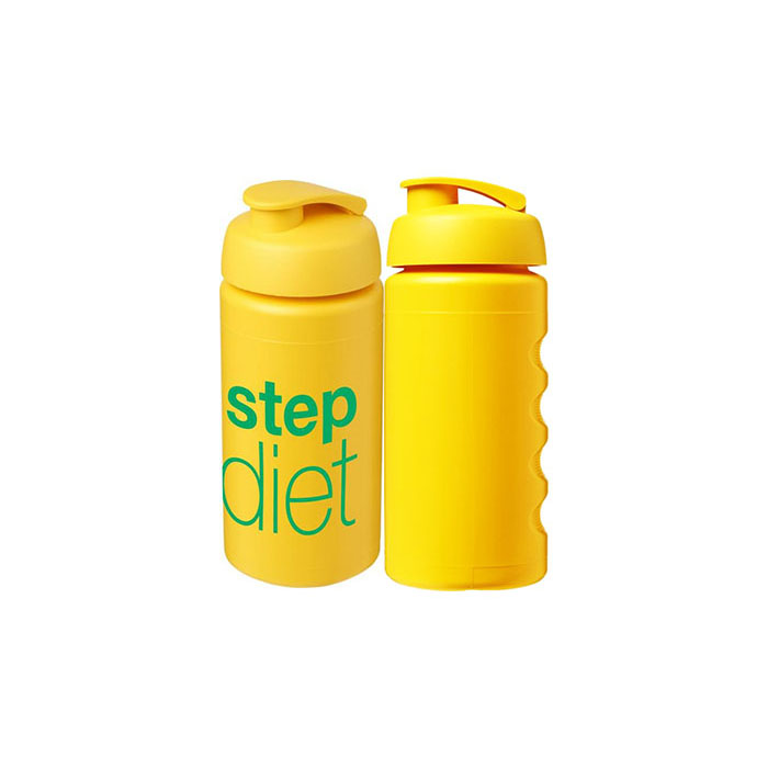 Yellow Baseline Plus® Grip 500ml Sports Bottle with Flip Lid