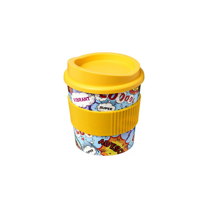 Yellow Brite-Americano® Primo 250ml Tumbler with Grip