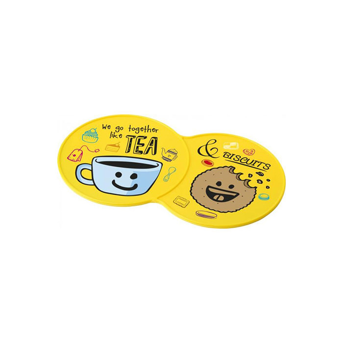 Custom Printed Yellow Sidekick Coaster